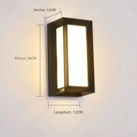 Lámpara De Pared Exterior Aluminio Impermeable Sconce Para Porche Iluminación De Jardín Vestíbulo Interior Decoración De Sala De Estar Fuente De Luz LED - details 28