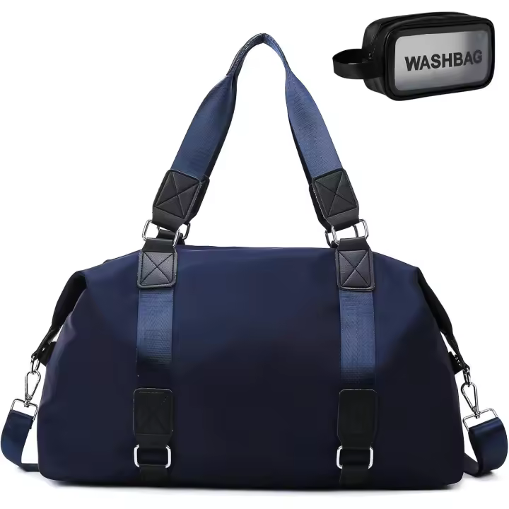 Bolsa de viaje para gimnasio, bolsa de viaje para mujer, bolsa de fin de semana, bolsa de mano para artículos personales, bolsa de yoga con bolsillo húmedo, bolsa de maquillaje para deportes, bailes, - 1