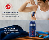 NIVEA MEN Roll on Dry Impact Desodorante 50ml, Pack 6 - details 1