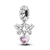 Beadas De Corazón Colorido En Plata Para Joyería De Pulsera Y Collar Con Encanto Para Chicos Y Chicas Accesorios De Moda Irregular - details 157