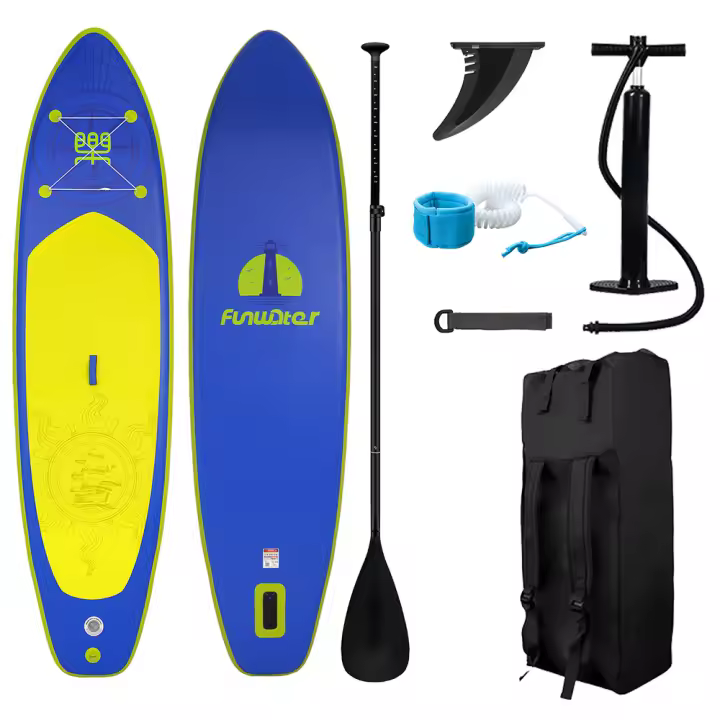 Tabla de paddle FunWater SUPFW27A Ultra-Light Stand Up de 350*84*15 cm para todos los niveles de habilidad con accesorios premium de tabla de paddle, cubierta cómoda antideslizante para jóvenes y adultos. - 1