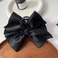 Grande Pinza Para El Cabello Con Lazo Nueva Moda Color Sólido Negro Herramientas De Estilo Para Mujer Y Niñas Accesorios De Cabello - details 6