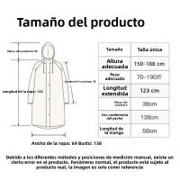 Chaqueta Impermeable Para Hombres Y Mujeres Capa De Lluvia Con Gorro Para Turismo Al Aire Libre Senderismo Adulto - details 7