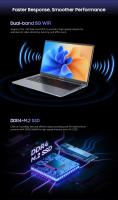 Blackview AceBook 6 Laptop 15.6" FHD IPS Display Intel Twin Lake N150 16GB RAM + 512GB SSD (Expandable up to 1TB), Windows 11 Home Notebook - details 9