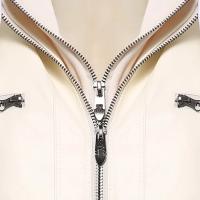 Chaqueta De Cuero Sintético Para Mujer Estilo Motociclista Con Capucha Negro Otoño-invierno Cierre De Cremallera Largo Regular - details 19