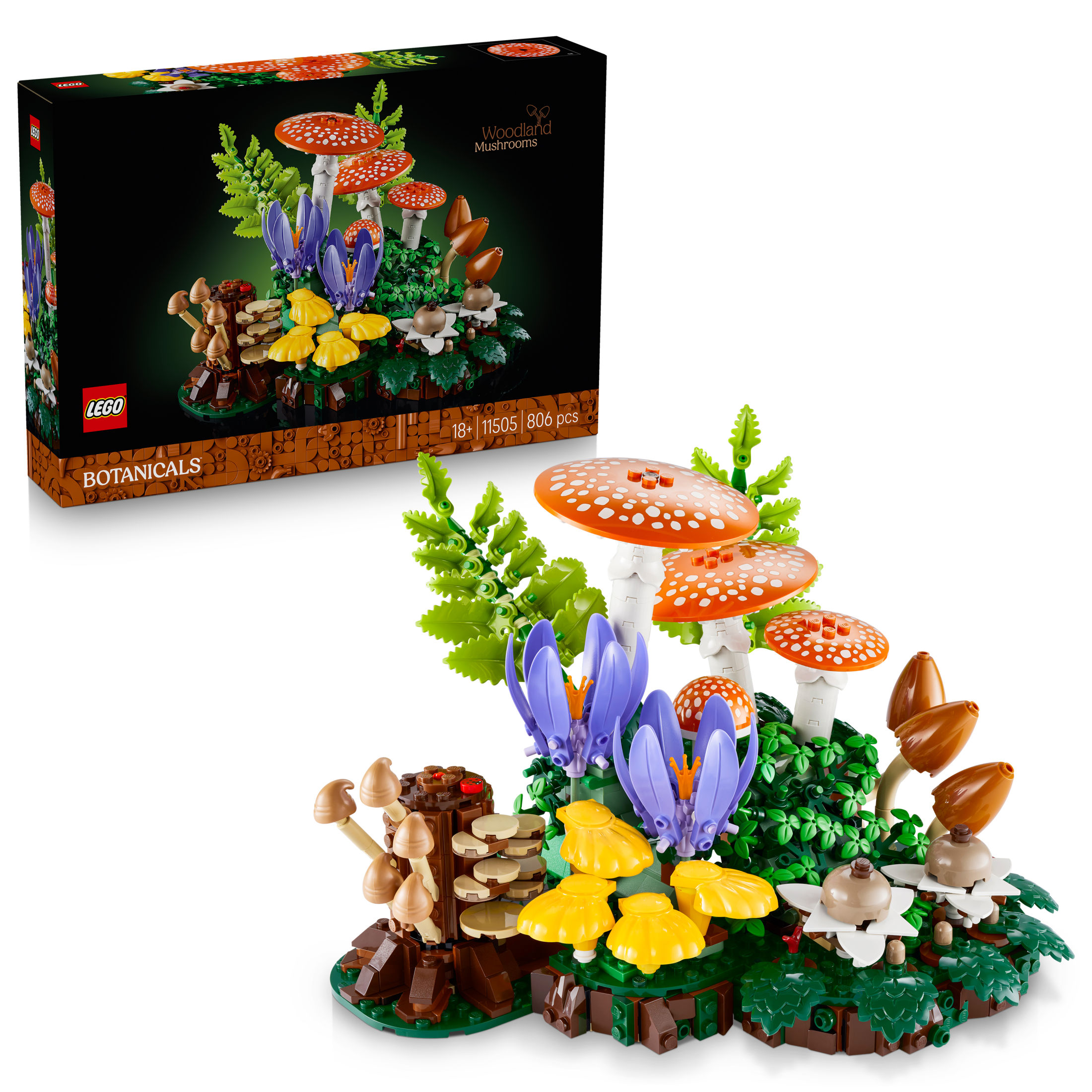 LEGO® 11505 Botanicals Setas del Bosque – Kit de Construcción para Decoración