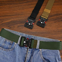Cinturón Táctico Multifuncional De Lona De Náilon Para Montañismo Al Aire Libre Para Adultos De Género Unisex Con Hebilla De 4cm - details 1