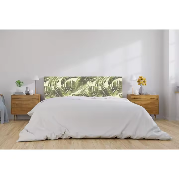 Oedim Cabecero Cama PVC Hojas Tropicales de Palmera 115x60cm | Disponible en Varias Medidas | Cabecero Ligero, Elegante, Resistente y Económico - 1