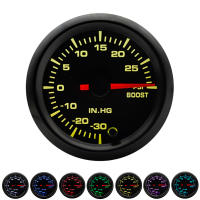 Gauge De Coche LED 52mm 7 Colores Boost/Temperatura De Agua/Temperatura De Aceite/Presión De Aceite/Voltímetro/Área De Combustible/EGT/Tachímetro RPM +Gauge Pods - details 1
