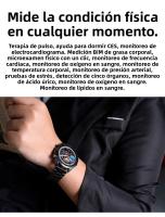 Reloj Inteligente Para Hombres 2025 Con Medición De Presión Arterial Salud Pulsada Terapéutica Uric Acid Lipids Cuidado Del Cuerpo Impermeable - details 4