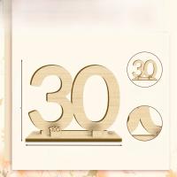 Libro De Invitados De Madera 30 Número Para Cumpleaños Aniversario Boda Retiro Fiesta Diseño Elegante Y Duradero - details 4