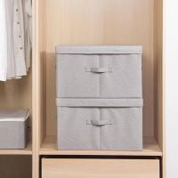 Caja De Almacenamiento Grande, Cajas De Almacenamiento con Tapas, Caja De Almacenamiento De Ropa, Caja Plegable De Tela - details 3