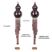 Flute De Cúrcutis Con Tres Tonos Y C-Teclado En Aluminio Y Tubos Revestidos De Cobre Instrumento Tradicional Chino - details 8
