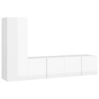 vidaXL Set muebles de salón TV 3 piezas madera ingeniería 60x30x30 cm, Mueble de Salon, Mueble TV, Mueble TV salon, Mesa de TV, Mueble tele - details 1