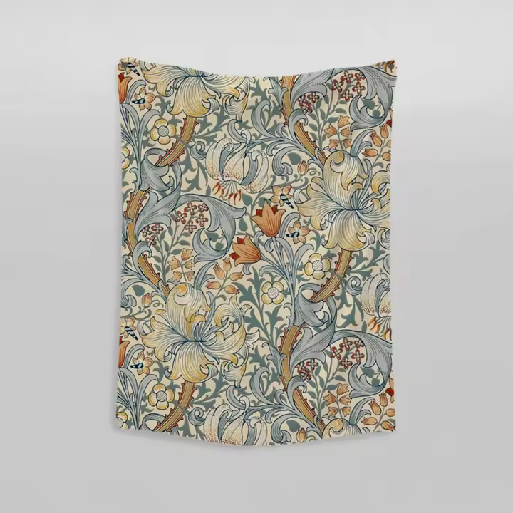 Tapiz De Decoración De Habitación William Morris Telas Colgantes Para Fiestas Y Ambientes Domésticos Diseño De Tela Impresión Estilo Jacquard Material Poliéster/Celulosa - 1