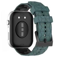 Correa De Deporte De Silicona Suave De Dos Tonos Para Huawei Watch Fit 3 Con Patrón De Fútbol Tamaño 20cm Unisex - details 15