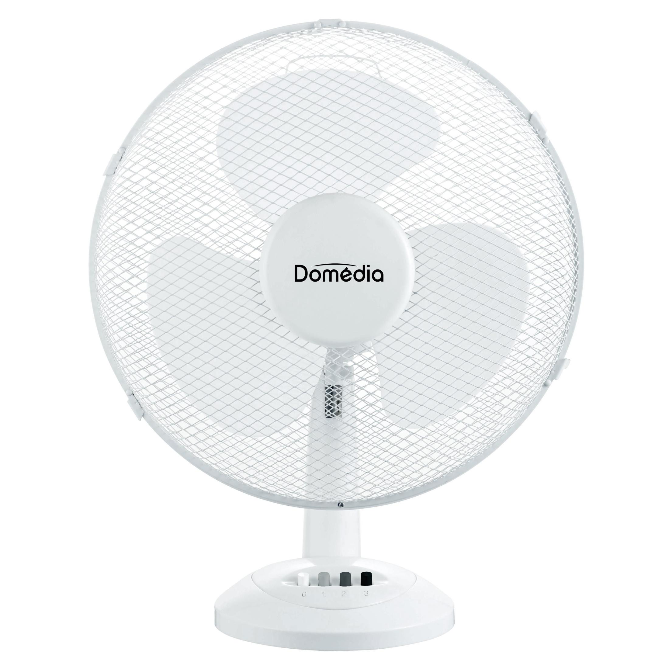 Ventilador de Sobremesa 40CM con 3 Velocidades Ajustables, Color Blanco