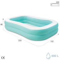 Piscina hinchable familiar INTEX 229x152x48 cm - details 3