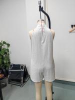 Traje De Baño Casual De Verano 2026 Para Mujer Estilo Vacacional Con Cuello En V Y Diseño De Hombros Colgantes Ropa De Polyester Tamaño Adecuado Para Edad Media - details 3