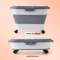 Contenedor De Almacenamiento Para Alimentos Para Perros Y Gatos 13/33LB Caja Seca Para Alimentos Para Mascotas Con Tapa Airtight Y Selladora Para Cocina Grano De Arroz - details 19