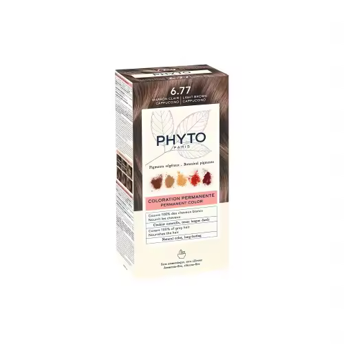 Phyto Color 6.77 Marrón Claro Capuchino - 1