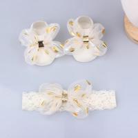 Set De Diadema Y Calcetines Para Bebés Cómodo Y Lindo Con Lazo Adecuado Para Niños Y Niñas De 0 a 1 Año Material De Algodón Blends - details 7