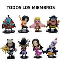8pcs Figuras De Acción Anime One Piece Modelo Oka Shichibukai Ace Boa Hancock Jinbe Colección Juguetes Para Adultos Unisex 8CM - details 5
