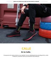 Zapatillas De Deporte Para Hombre YRZL Ligera Y Transpirable Con Malla De Aire Antideslizante Cómodas Para Gimnasio Y Uso Casual - details 1