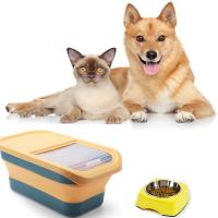 Contenedor De Almacenamiento Para Alimentos Para Perros Y Gatos 13/33LB Caja Seca Para Alimentos Para Mascotas Con Tapa Airtight Y Selladora Para Cocina Grano De Arroz - details 4