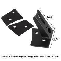 2PCS Soportes De Montaje Para Faros De Niebla LED Y Luz De Trabajo En A-Pilar Para Parabrisas Para Jeep Wrangler 2007-2017 Accesorios Universales De Coche Material ABS Negro - details 7