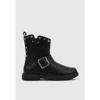 Geox J ECLAIR GIRL K Botas Planas Niña Negro - details 0