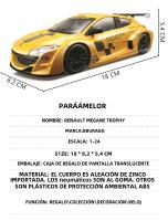 Modelo De Coche De Aleación Bburago 1:24 Renault Renault 5 Turbo Simulación Coche De Colección Decoración Juguetes Regalo Para Niños Y Adultos - details 7