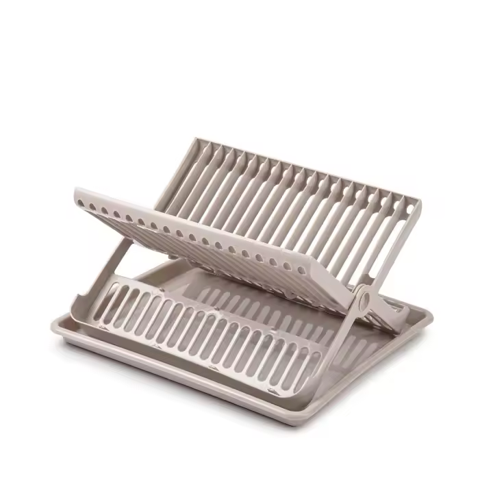 Escurreplatos Plegable con Bandeja Anti-Goteo Resistente PP5 Gran Capacidad y Ligero - PlasticForte - 1