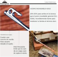 Campingmoon R40-6 Palos De Tenda De Titanio Ultraligeros Accesorios De Tenda Para Camping Y Senderismo Uso Outdoor - details 7