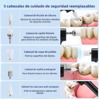 Limpia Dientes Eléctrico Con 4 Modos Herramienta De Blanqueamiento Dental Eliminador De Tartar Y Placa Cuidado Oral Fresco Negro - details 5