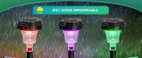 Luces De Camino Solar Para Jardín IP67 Impermeables LED Cambio De Color RGB/Blanco Cálido Luces De Jardín Modernas Con Luz Solar - details 4