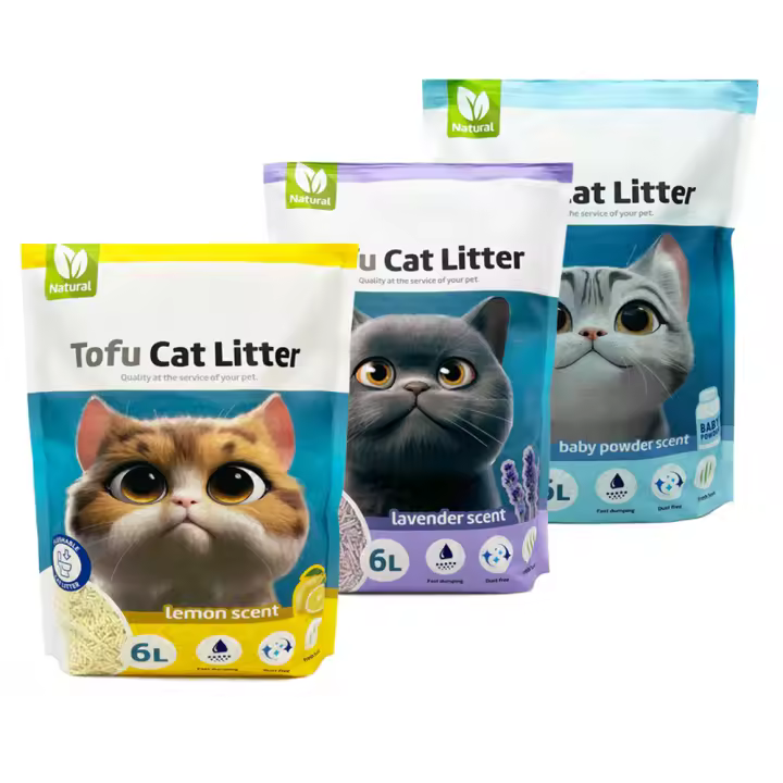 Arena para Gatos Arena sin Polvo Fácil de Aglomerar Controla los Olores se Lanza en el Inodoro - 1