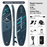 INNOEXPO, Tablas de Paddle Inflables, 350*89*15cm, EVA Antideslizante, Capacidad de Peso 230KG, Rango de Inflado 12-15PSI, con Base Go-pro, Remo 2-EN-1, Asiento SUP, Ideal para Principiantes - details 3