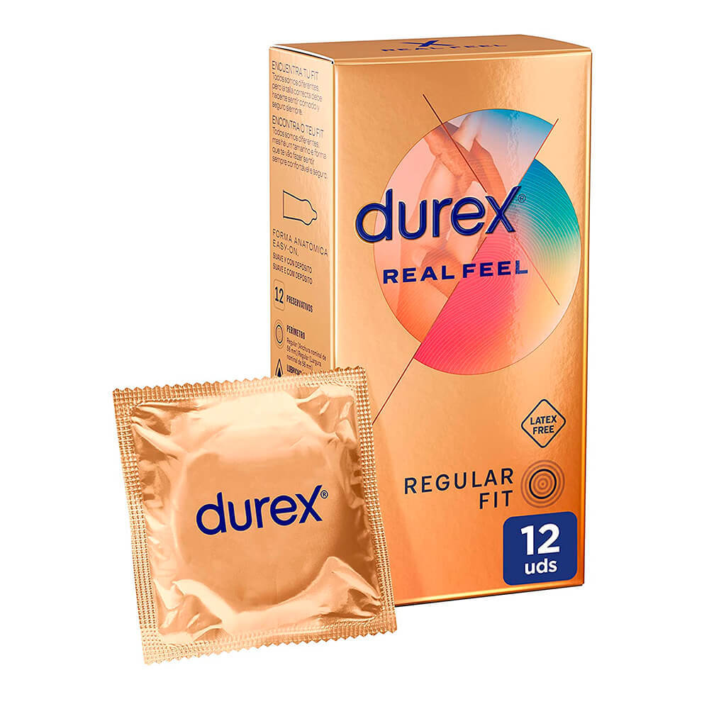 Durex Preservativos Real Feel Sin Látex 12 Unidades