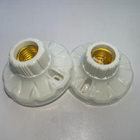 Soporte De Bombilla De Tornillo E27 1-20PCS 220V Base De Lámpara Blanca Adaptador De Soporte Para Luz De Techo - details 14