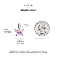 Encanto De Mariposa Plateado En Plata Con Circonia Bola Redonda Colgante Para Pulsera O Collar DIY Joyería De Moda Irregular - details 30