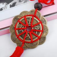 Colgante De Feng Shui Amuleto De Suerte Con Monedas Chinas Decoración De Pared Para El Hogar Cura Para La Riqueza Carrera Y Salud - details 6