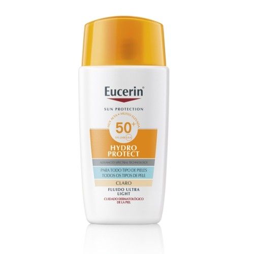 Eucerin Hydro Protect Fluido Ultra Light Color Claro Todo Tipo Pieles SPF50+ 50 ml