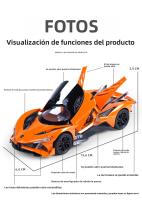 Modelo De Juguete De Aleación Apollo EVO a Escala 1:32 Con Diseño Futurista Efectos De Sonido Y Luz Acción De Resorte Ideal Para El Juego Infantil - details 2