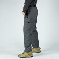 Pantalones Tácticos Impermeables Para Hombres Múltiples Bolsillos Cargo Resistentes Al Desgaste Ropa De Trabajo Al Aire Libre Para Senderismo - details 14