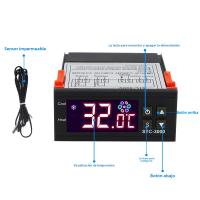 Controlador De Temperatura Digital STC-1000 220V 12V Con Dos Relé Termostato Para Incubador Calefacción Enfriamiento Termorregulador - details 10