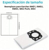 5pcs Bolsas De Polvo Para Karcher 2.863-314.0 KFI 357 KA 40 WD2 plus WD3 SE4002 Accesorios De Repuesto Para Aspiradora Robot - details 1