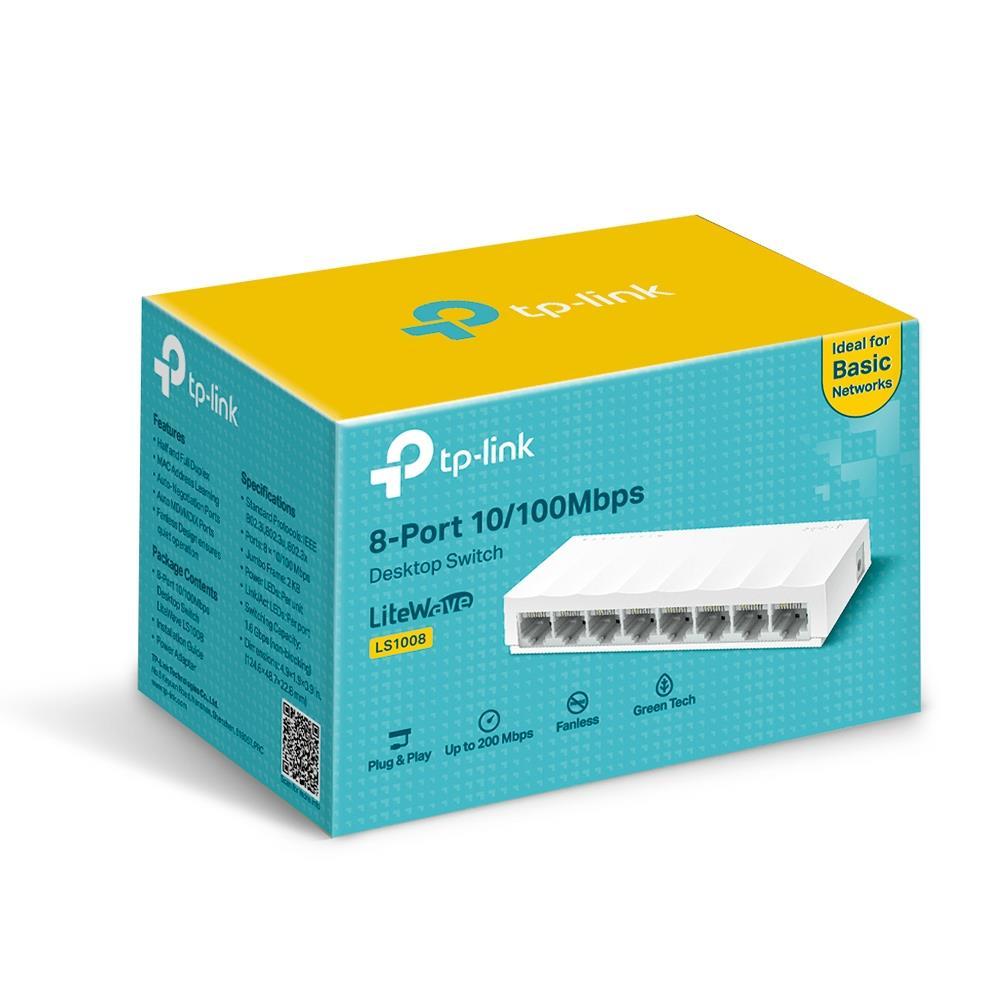 Tp-Link Tp-link LS1008 - Switch Fast Ethernet de 8 Puertos Sin Ventilador