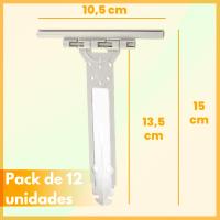 Artextrem - Pack de 12 flejes para persianas enrollables. Flejes de persianas con cuerpo de acero inoxidable y revestimiento de poliamida para no dañar las lamas de persiana. - details 0