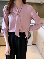 Blusa Blanca Básica Para Mujer AOSSVIAO 2026 Primavera Camisa Elegante Casual Manga Larga Estilo Lady Ajuste Regular Polyester - details 5